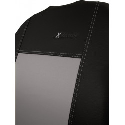 Potahy pro OPEL COMBO 1+1 B (1994-2000) Exclusive Leather (kůže) šedé (vyp)