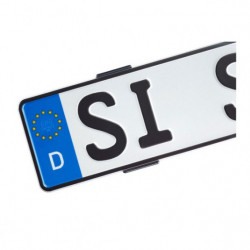 Podložka bezrámková špz simple fix 2ks černá vel.112mm