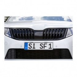 Podložka bezrámková špz simple fix 2ks černá vel.112mm