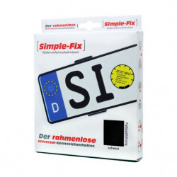 Podložka bezrámková špz simple fix 2ks černá vel.112mm