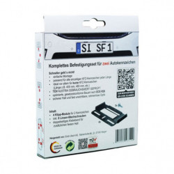 Podložka bezrámková špz simple fix 2ks černá vel.112mm