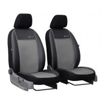Potahy pro OPEL COMBO 1+1 B (1994-2000) Exclusive Leather (kůže) šedé (vyp)