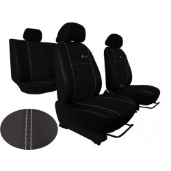 Potahy pro SEAT Exeo kombi (2009-2013) Exclusive Leather (kůže) černá (vyp)