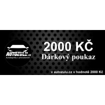 Elektronický dárkový poukaz AutoZulu.cz na nákup zboží v hodnotě 2.000 Kč