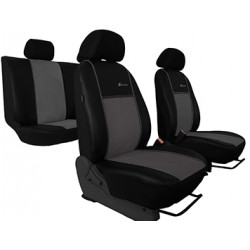 Potahy pro MERCEDES C KLASA KOMBI W203 (2000-2007) Exclusive Alcantara (Alcantara-kůže) slabě šedá (vyp)