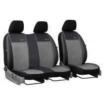Potahy pro MERCEDES VITO 2+1 W638 (1996-2003) Exclusive Leather (kůže) šedá (vyp)