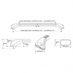 Střešní nosič Bmw X1 (F48) (2015-2019) Ariete