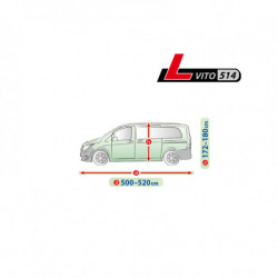 Plachta na auto Mercedes Vito III od 2003 vito - Garage L