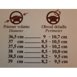 Potah volantu cavalo kožený A 37-39 cm