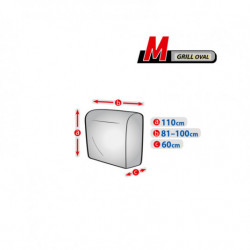 Ochranná plachta na zahradní gril M oválný