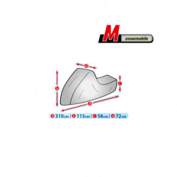 Ochranná plachta na sněžný skútr + taška M 310/72/113