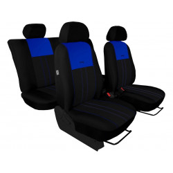 Autopoťahy Design červeno-čierne (velour-textil)