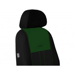 Autopoťahy Design červeno-čierne (velour-textil)