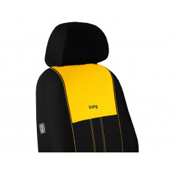 Autopoťahy Design červeno-čierne (velour-textil)