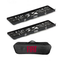 2x podložky ŠPZ a taška FIAT - sada