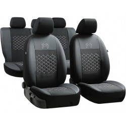 Autopoťahy Design červeno-čierne (velour-textil)