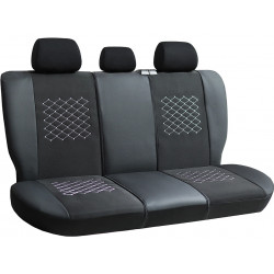 Autopoťahy Design červeno-čierne (velour-textil)