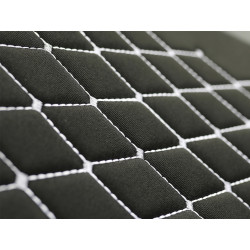 Autopoťahy Design červeno-čierne (velour-textil)