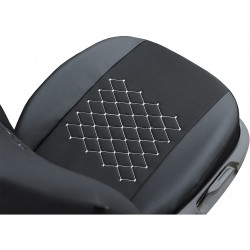 Autopoťahy Design červeno-čierne (velour-textil)