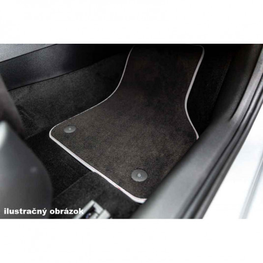 Koberce VOLKSWAGEN Arteon (od 2017) textilní super-šité hnědou nití (vyp)