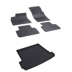 Rohože a vanička pre Audi Q7 7miestne 3.rada sklopná (od 2015)