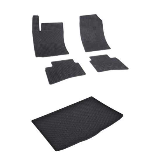 Rohože a vanička pre KIA Stonic - BEZ MEZIPODLAHY (od 2017)