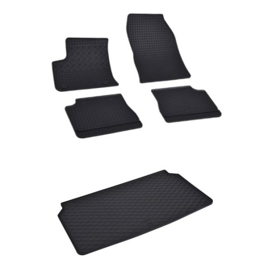 Rohože a vanička pre Opel Mokka-e 2021- horná a dolná poloha kufra