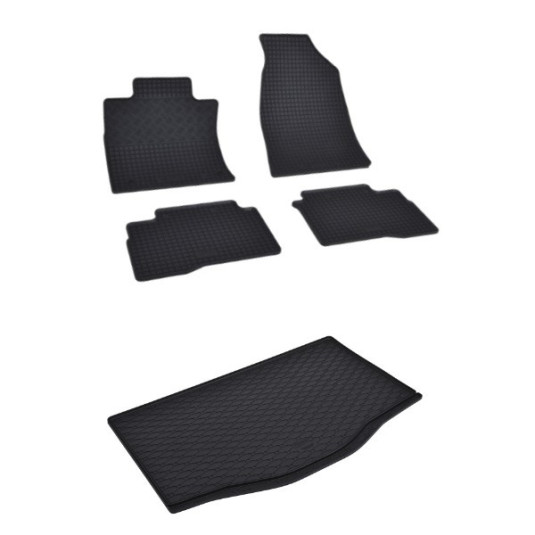 Rohože a vanička pre Ssang-yong Tivoli 2015- horná a dolná poloha kufra