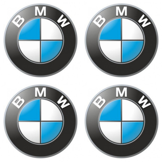 Samolepky pryskyřičné 3D BMW 4ks