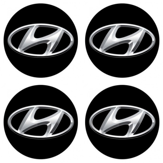 Samolepky pryskyřičné 3D HYUNDAI 4ks