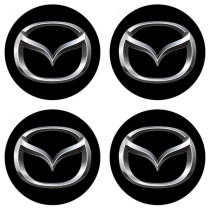 Samolepky pryskyřičné 3D MAZDA 4ks