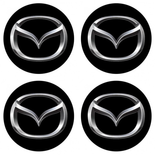 Samolepky pryskyřičné 3D MAZDA 4ks