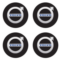 Samolepky pryskyřičné 3D Volvo černé 4ks