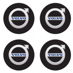 Samolepky pryskyřičné 3D Volvo černé 4ks