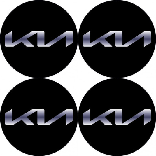 Samolepky pryskyřičné 3D KIA 4ks