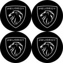 Samolepky pryskyřičné 3D PEUGEOT 4ks
