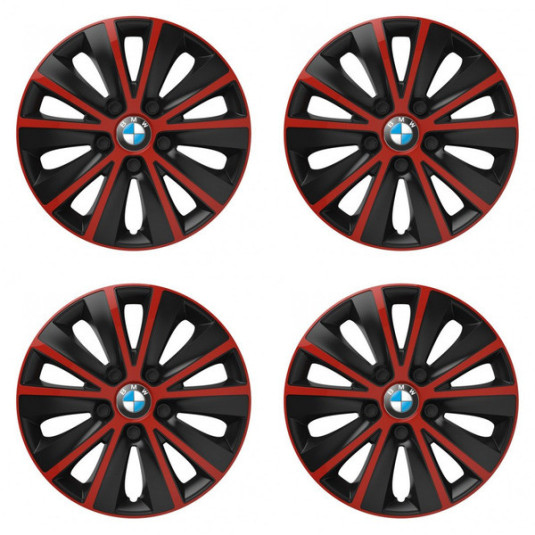 Poklice pro BMW 14 RAPIDE red and black
