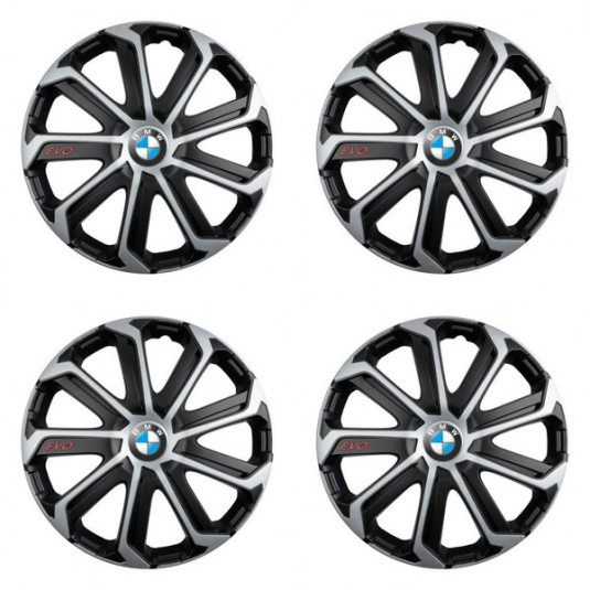 Poklice pro BMW 16 Evo black&silver