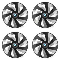 Poklice pro BMW 16 Vector RC black and silver