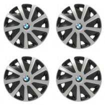 Poklice pro BMW pre dodávky 16 Craft silver and black
