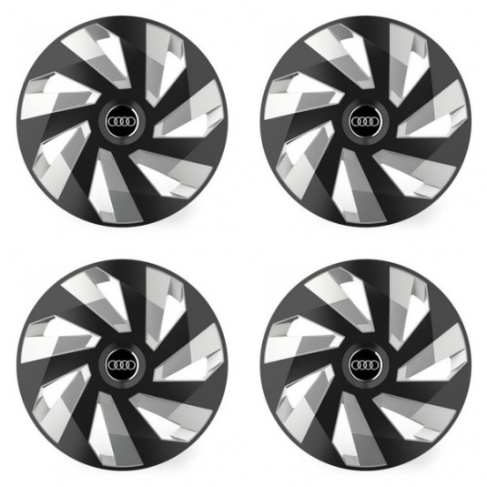 Poklice pro Audi 14 Vector RC black and silver