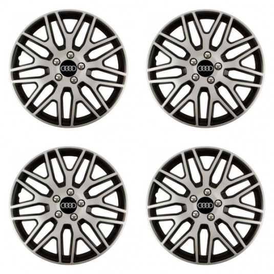 Poklice pro Audi 15 Dakar NC silver and black