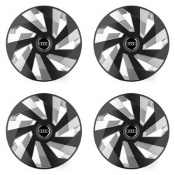 Poklice pro Audi 16 Vector RC black and silver