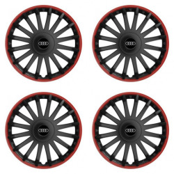 Poklice pro Audi 16 CRYSTAL RO black