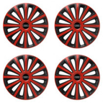 Poklice pro Audi 16 TREND red and black