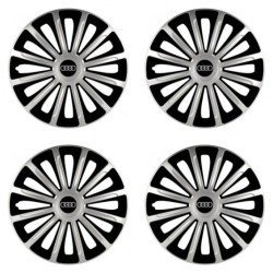 Poklice pro Audi 16 TREND silver and black