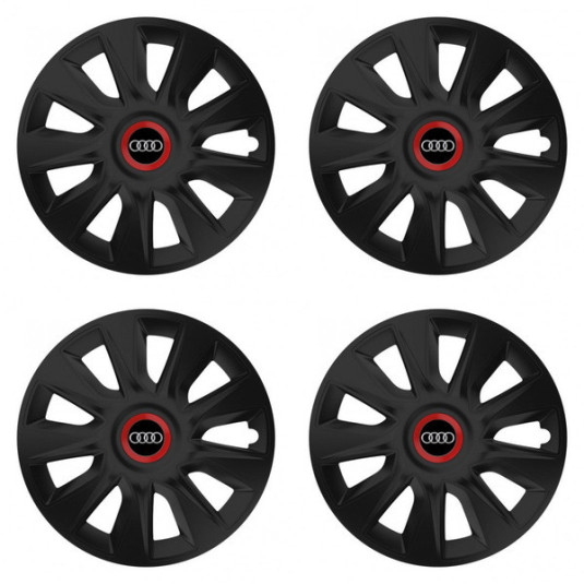 Poklice pro Audi 16 STRATOS RR black