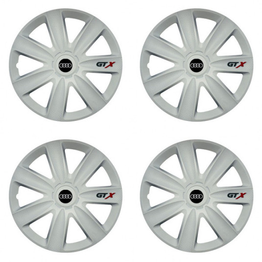 Poklice pro Audi 17 GTX carbon white