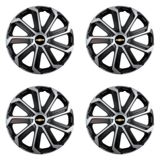 Poklice pro Chevrolet 14 Evo black&silver