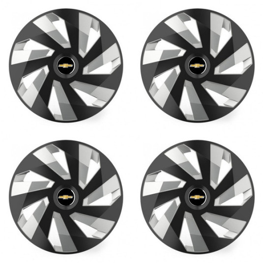 Poklice pro Chevrolet 14 Vector RC black and silver